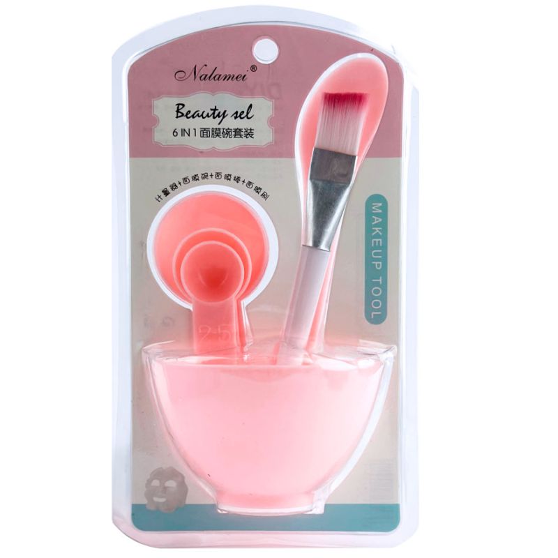 Set for cosmetic masks 4 in 1 (small), pink