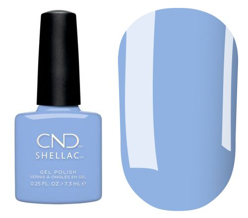 Gel polish CND Shellac Chance Taker (sky blue, enamel), 7.3 ml