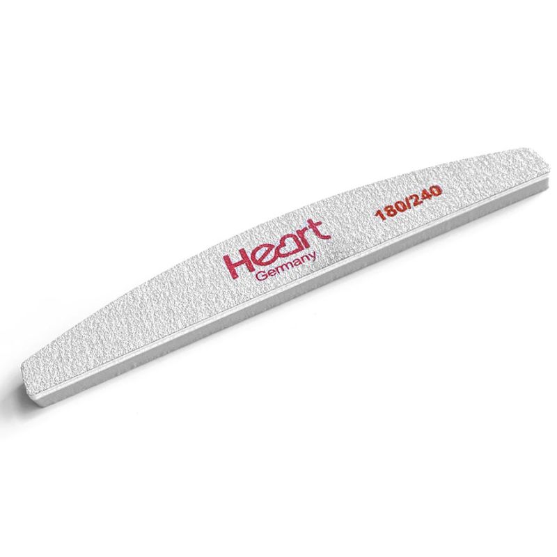 File-buff for nails Heart Half 180/240, semicircle