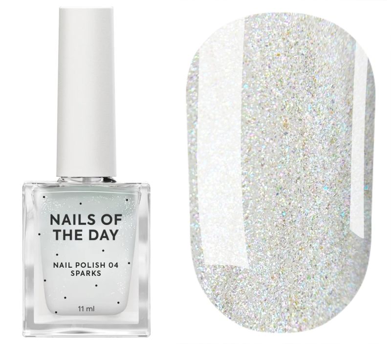 Nails Of The Day Лак для ногтей Nail Polish Sparkle, 11 мл