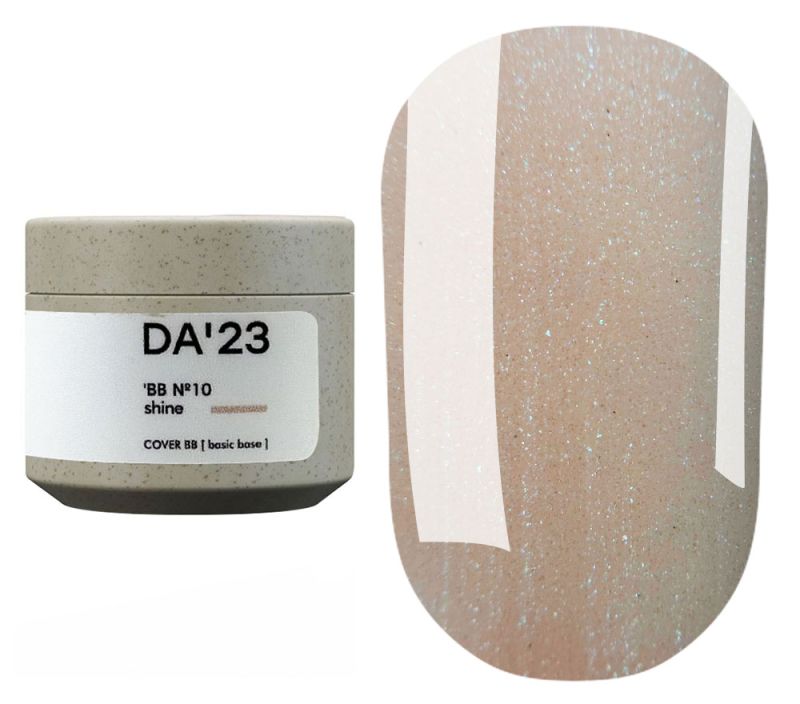 DA_23 Цветная база Cover Base BB SHINE №10, 15 мл