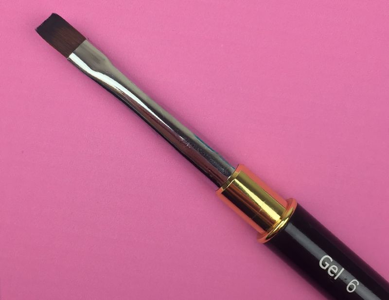 Gel brush Kira Nails Gel flat 6 (Nylon)