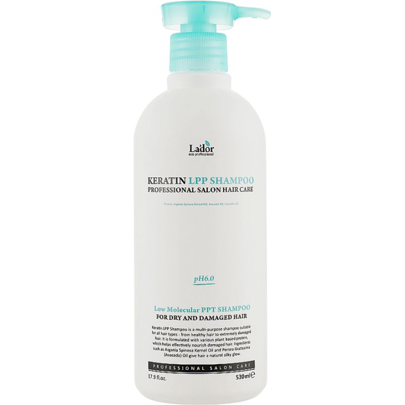 La'dor Keratin LPP Shampoo PH Low alkaline shampoo with proteins and keratin, 530 ml
