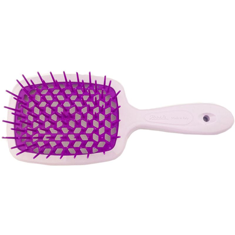 Janeke Superbrush Comb for hair Lilac with Violet