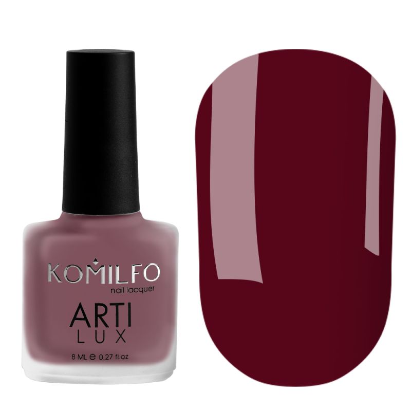 Лак для ногтей Komilfo ArtiLux 023 (рубиновый, эмаль), 8 мл