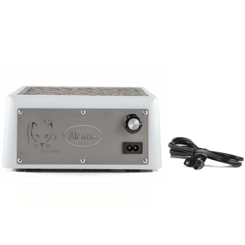 AIR MAX Manicure extractor hood Panther '24, 220V, white with steel panel (24 months warranty)