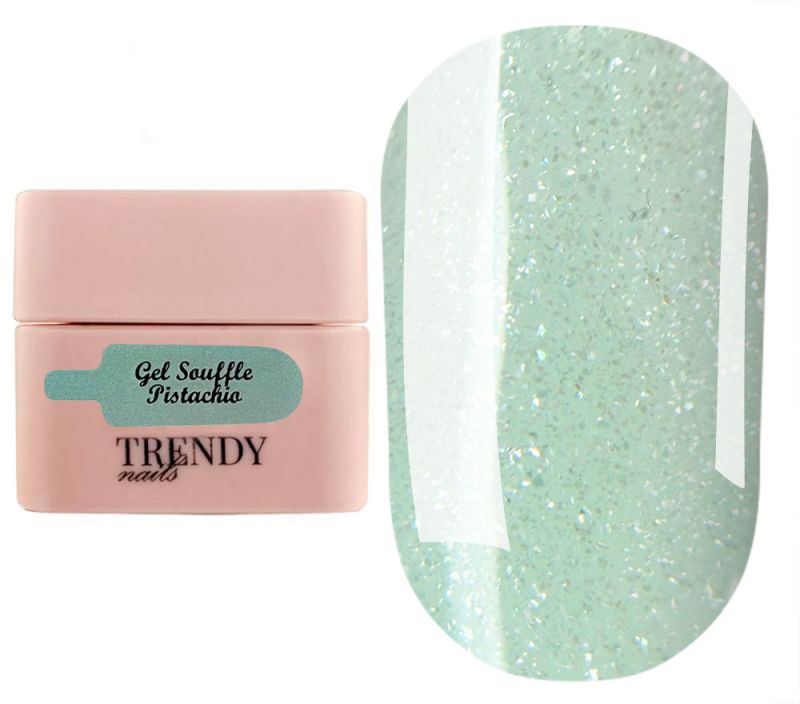Trendy nails Гель-суфле Gel Souffle Ice Cream Pistachio, 15 мл