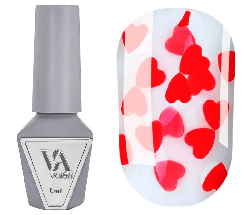 Valeri Топ для нігтів Top Love is… Red, 6 мл
