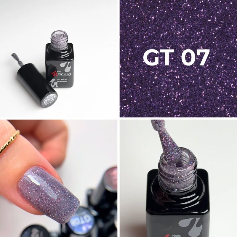 Molekula Gel nail polish GLINT TOUCH No. GT07, 6 ml