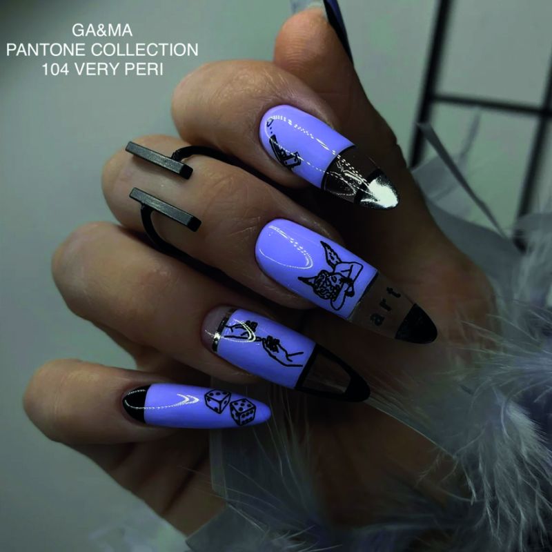GA&MA Гель-лак Pantone collection 104 Very peri, 10 мл