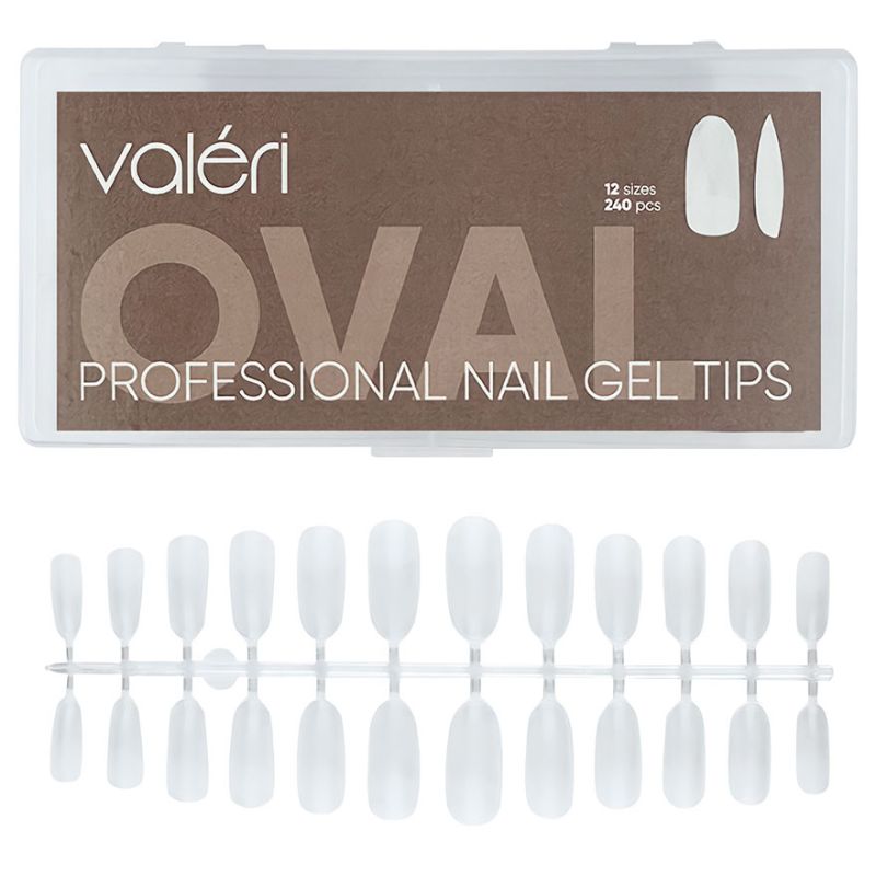 Valeri Гелеві тіпси для нарощування Nail Gel Tips Oval (240шт)
