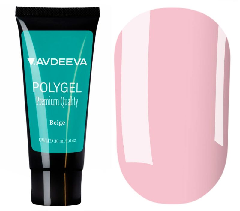Victoria Avdeeva Гель для ногтей Polygel Beige, 30 мл
