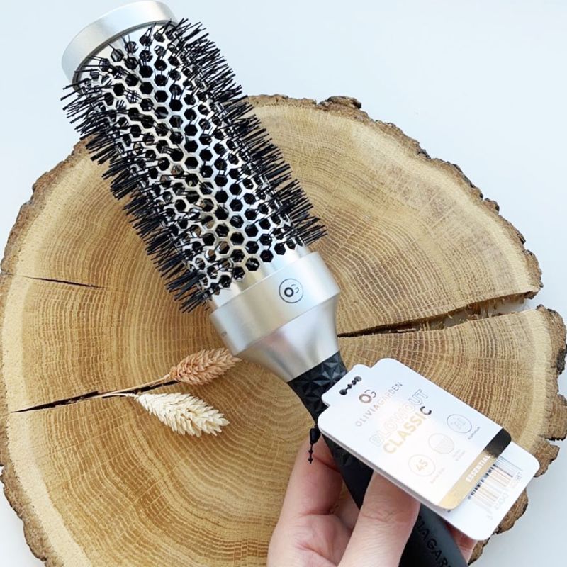 Olivia Garden Thermobrushing Essential Blowout Classic Silver 45 mm