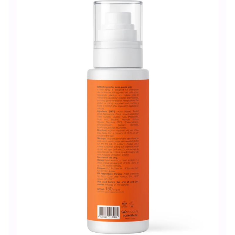 ACNELAB+ Спрей для тіла для шкіри, схильної до акне Spotbody Body spray for acne-prone skin, 150 мл