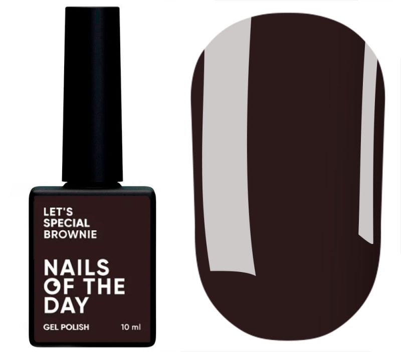 Nails Of The Day Gel polish Let's special Brownie, 10 ml