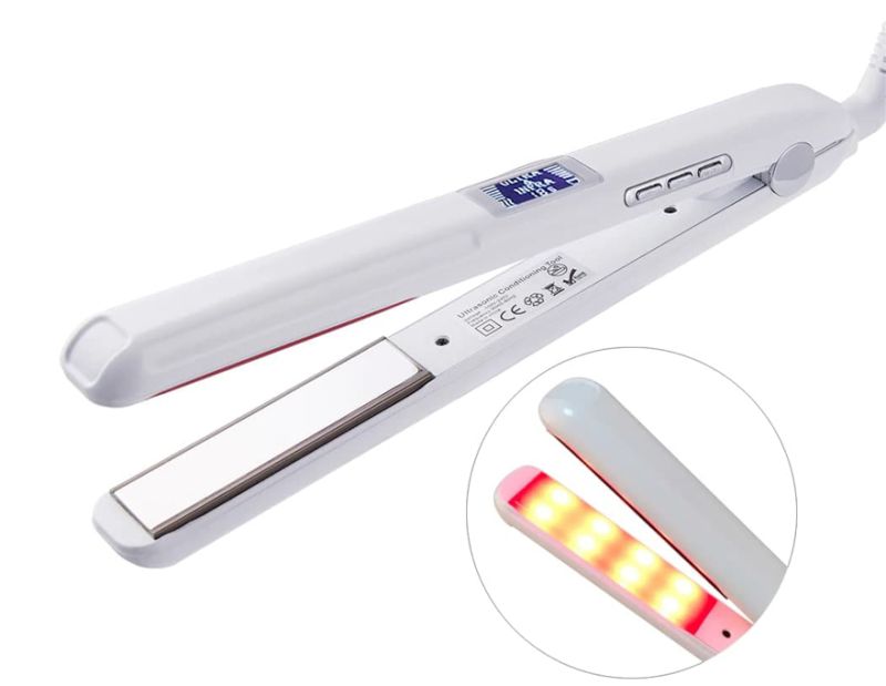 Ultrasonic Hair Care Clips - Ультразвуковой утюжок для волос, белый
