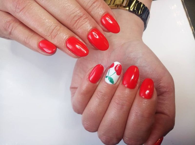 Gel polish Kodi Professional No. R 020 (classic red, enamel), 12 ml