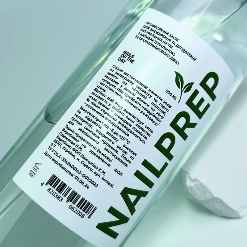 Nails Of The Day Degreasing and dehydrating product for natural nails Nail Prep, 500 ml