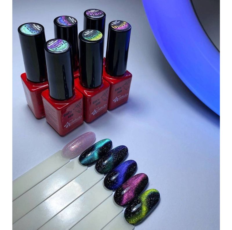 Molekula Gel nail polish Flash Dragon Eyes №DE02, 6 ml