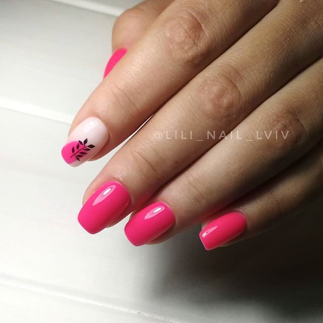 OXXI Gel nail polish No. 159 (bright pink, neon), 10 ml