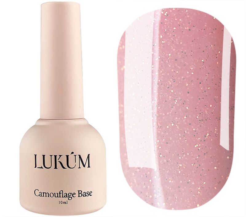 Lukum Nail base Glitter rubber cover base No. 05, 10 ml