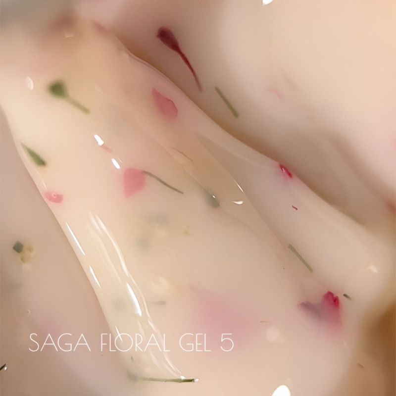 SAGA гель для ногтей цветочный professional Liquid Floral gel 05, 15 мл