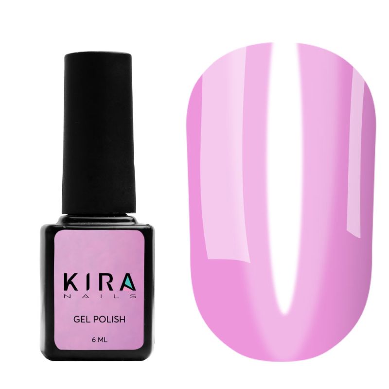 Kira Nails Vitrage gel varnish No. V15 (transparent lilac, stained glass), 6 ml