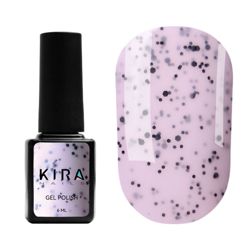 Kira Nails gel varnish Chia Pudding No. 002 Yoshta (with crumbs), 6 ml