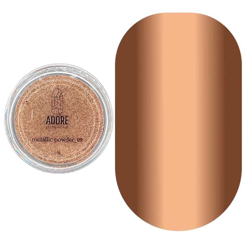 ADORE Хромированная пудра для ногтей Metallic Powder №09, 0,5г