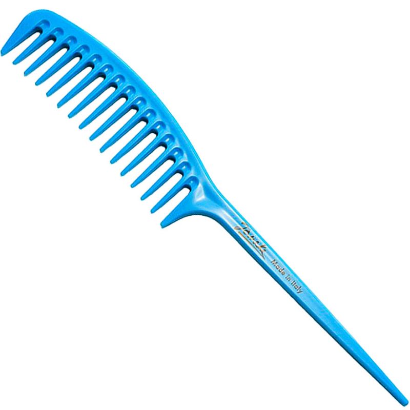 Janeke Fashion Сomb Comb with handle for hair Blue