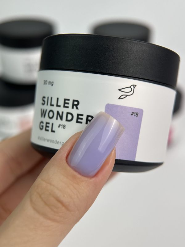 Гель Siller LED/UV Wonder Gel №01 Clear ( One Phase) прозрачный, 30 мл