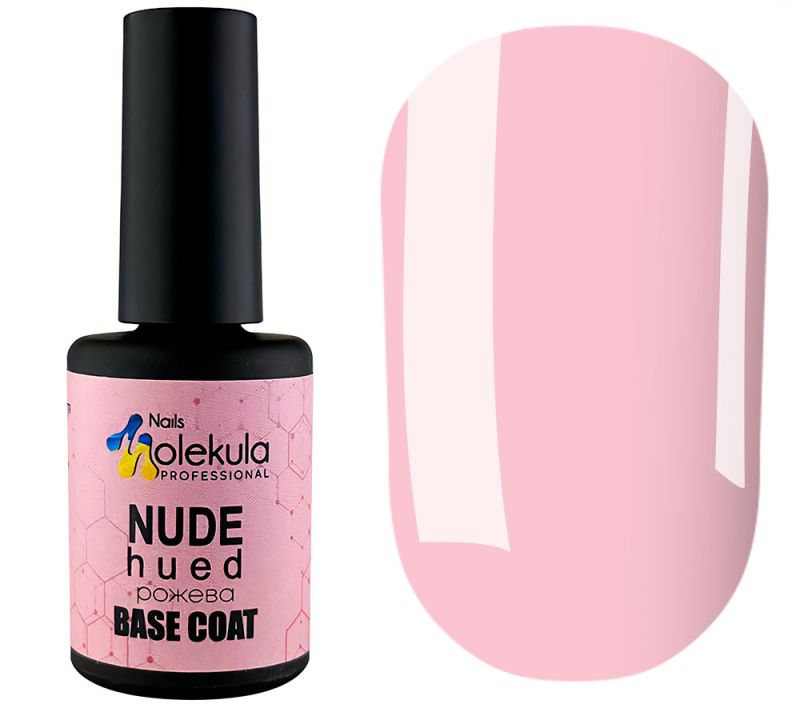 Molekula Rubber Base Nude - Hued - Camouflage Base (Hot Pink, Enamel), 12 ml