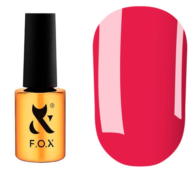 FOX gel varnish No. 408 (dark brown, enamel), 6 ml