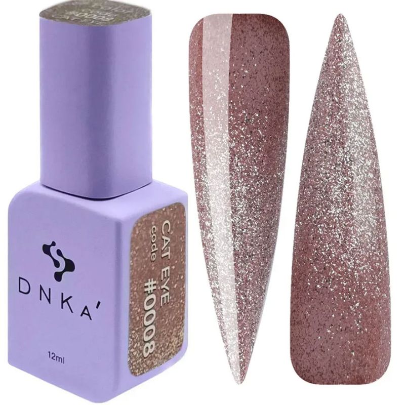 DNKa Гель-лак для ногтей Cat Eye HEMA/ TPO Free 0008, 12 мл