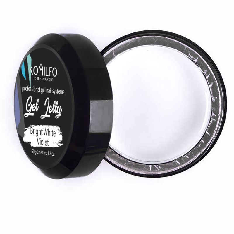 Komilfo Gel Jelly Bright White Violet, 50 g