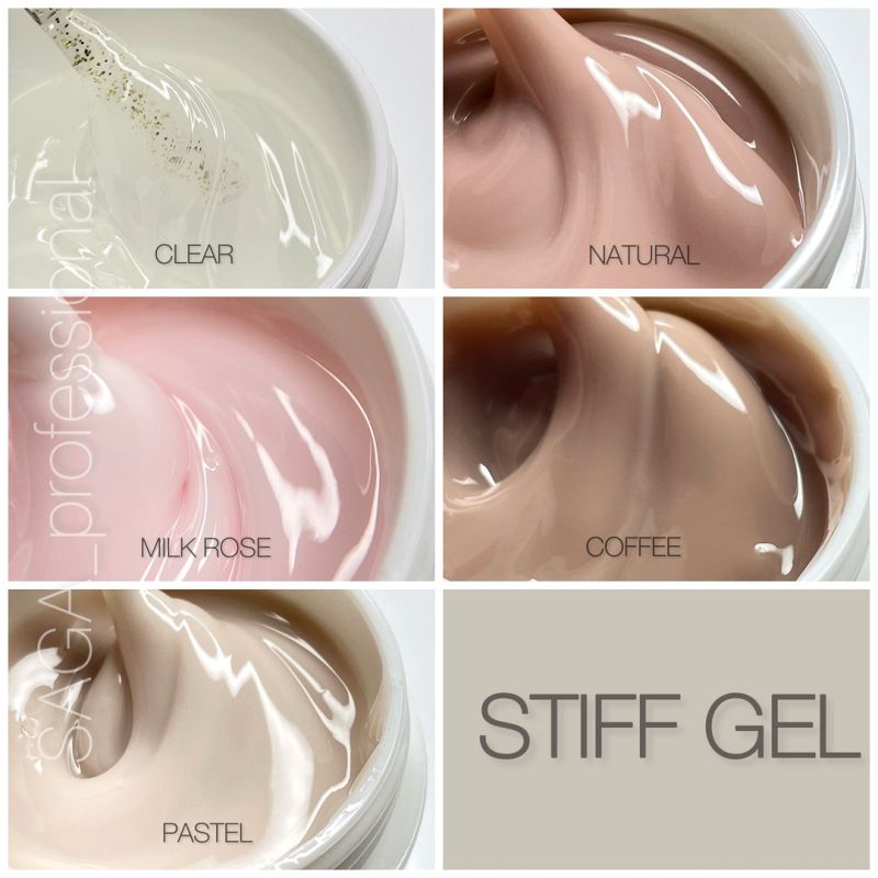 SAGA professional STIFF Gel гель-желе Coffee (молочный кофе), 13 мл