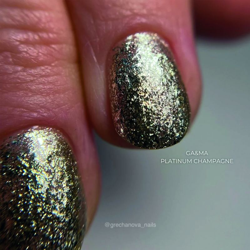GA&MA Гель-лак Platinum Champagne, 5 г