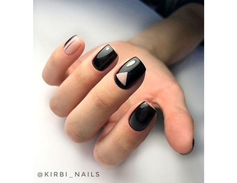 Gel varnish Atica Deep Black GPM02 (black, enamel), 7.5 ml
