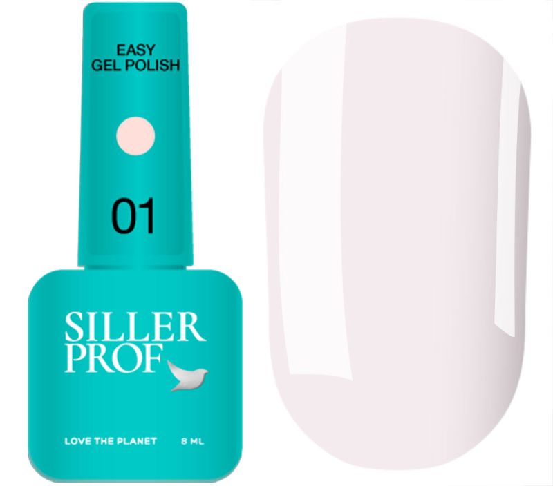 Siller One-step gel polish for nails One-step gel polish EASY #01, 8 ml