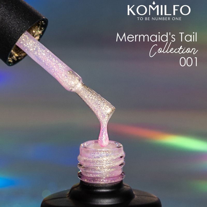 Komilfo Gel polish Mermaid's Tail 001, 8 ml