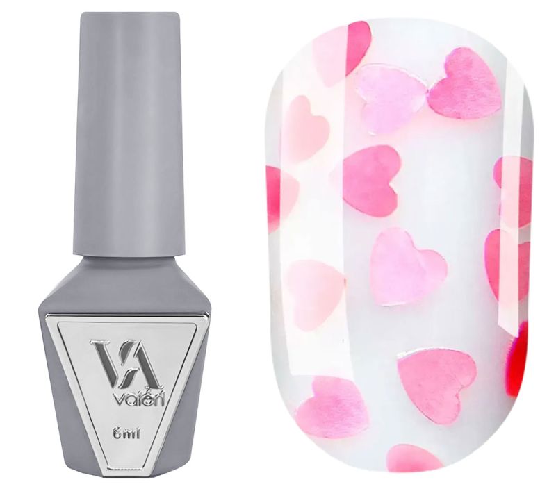 Valeri Топ для нігтів Top Love is... Pink, 6 мл