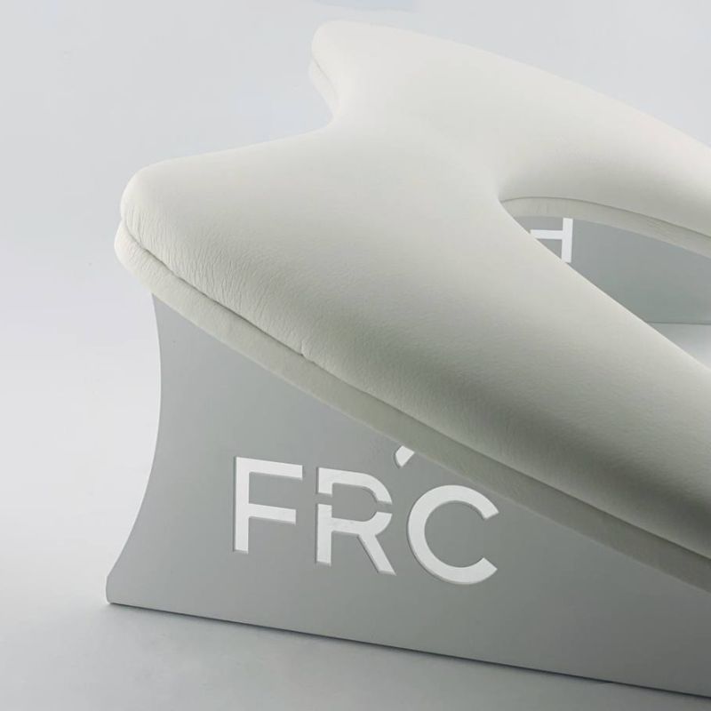 FRC Beauty Armrest shaped on white legs White