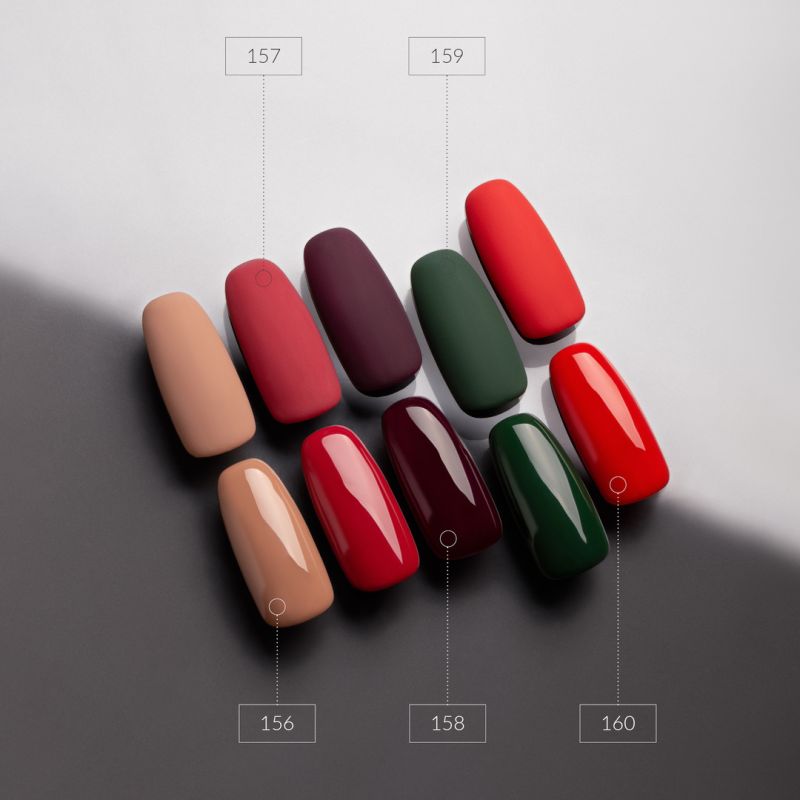 Гель-лак Couture Colour №157 (красный классический, эмаль), 9 мл