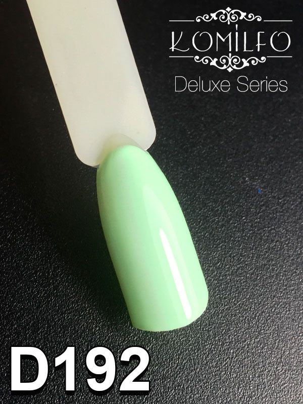 Gel varnish Komilfo Deluxe Series D192 (light, pastel green, enamel), 8 ml.