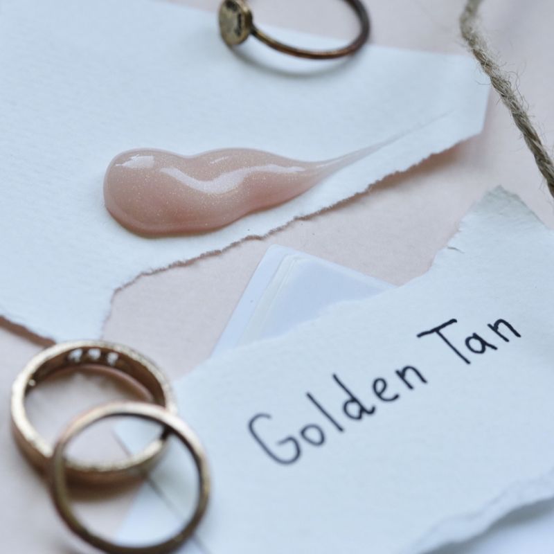 Atica PolyMix Golden Tan Shimmer - полігель натуральний з золотим мікроблиском, 60 г