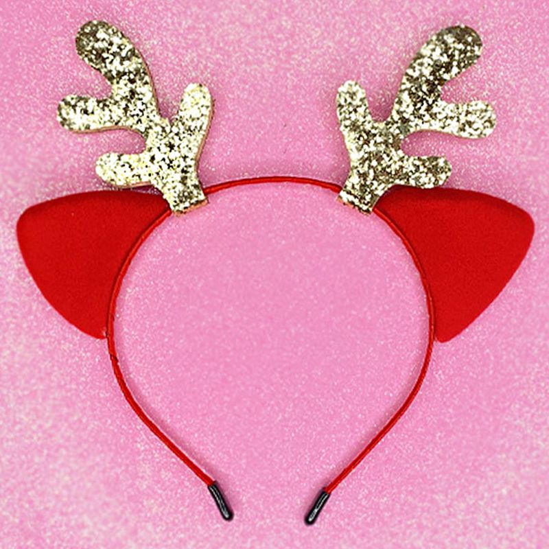 Fawn hair hoop with red ears