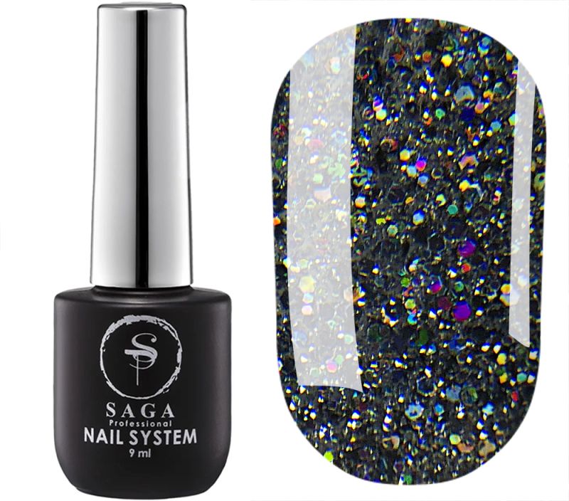 SAGA professional Гель-лак светоотражающий NY DISCO 05, 9 мл
