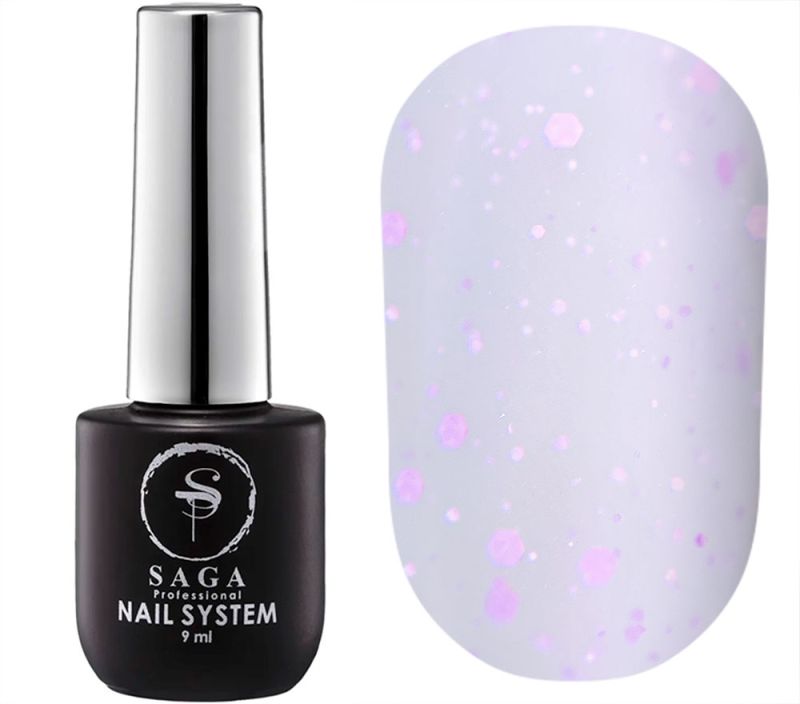 SAGA professional Matte top without sticky ball with kamifubuki MOSAIC 06, 9 ml
