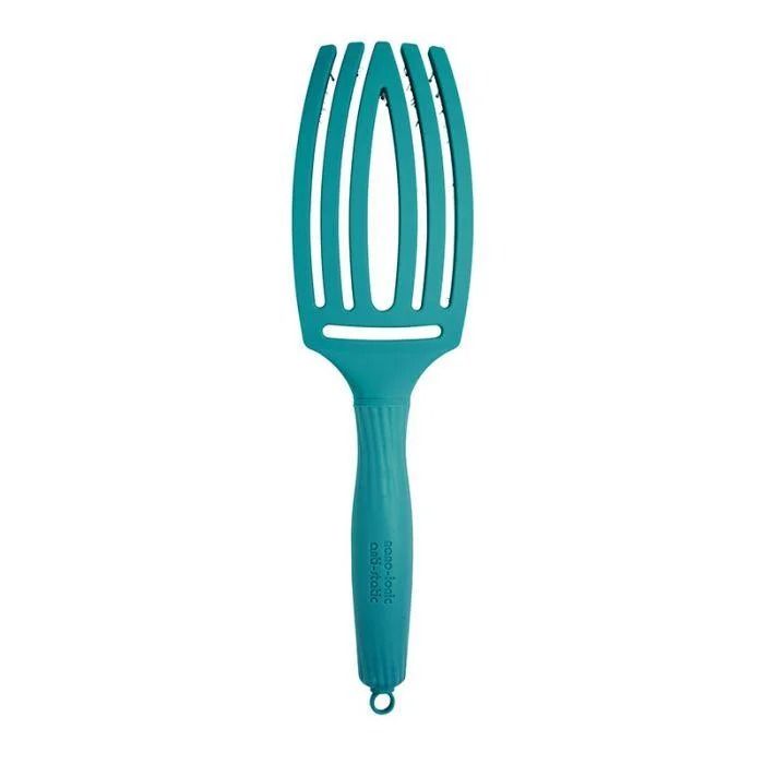 Olivia Garden Щетка массажная с натуральной щетиной Finger Brush Combo Medium Tropical Ocean