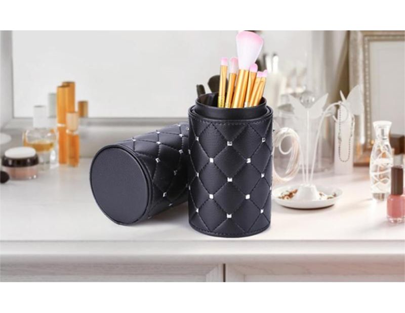 Brush storage tube black, length 23 cm